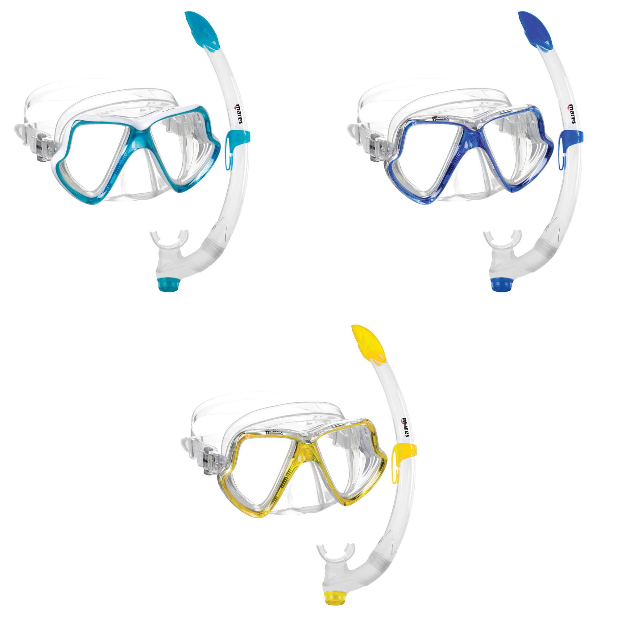Masque De Plongée Mares Wahoo - Double Lentille, Grand Champ De Vision, Unisexe Adulte