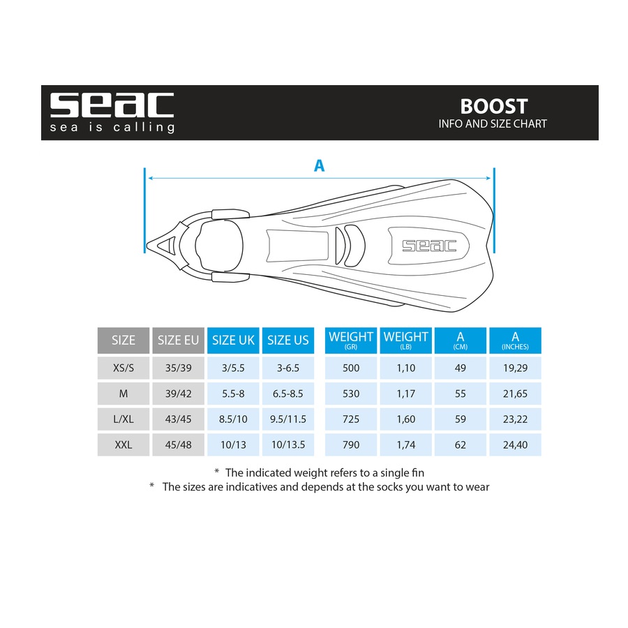 SEAC BOOST FINS - CHÂN NHÁI LẶN HỞ GÓT - Image 7